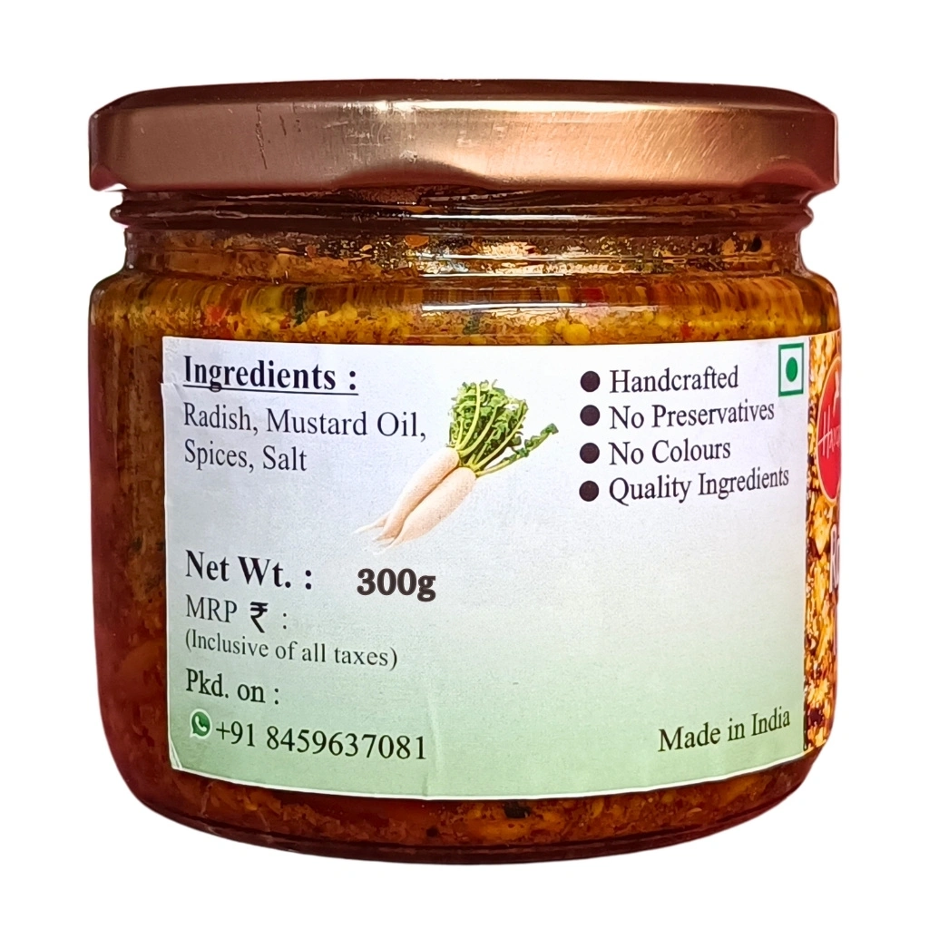 Radish Pickle  - Spicy &amp; Crunchy Indian Condiment-4