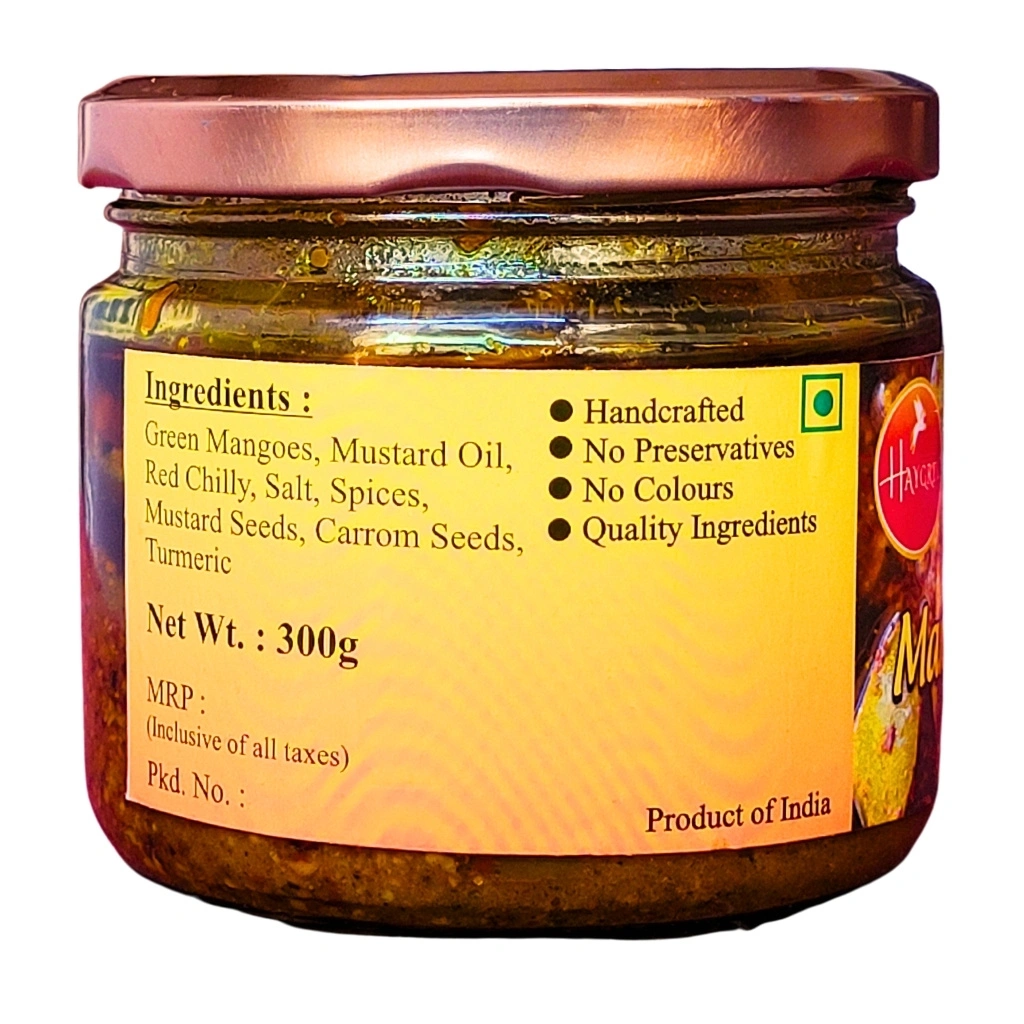 Mango Pickle -  Tangy Authentic Indian Condiment-4