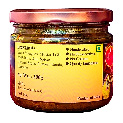 Mango Pickle -  Tangy Authentic Indian Condiment-4