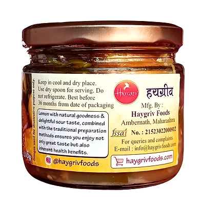 Lemon Pickle Mixed in Chilli, Ginger - Tangy Taste-3