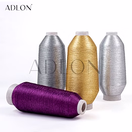 wholesale 75 d adlon fancy yarn high tenacity magic color glitter embroidered metallic embroidery thread hand knitting sewing