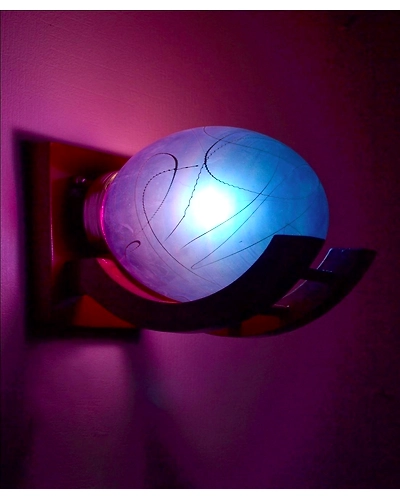 Multiple Modern Wall Globe Lights! Available in vibrant Blue, Green, Pink, Orange, and Yellow.-4