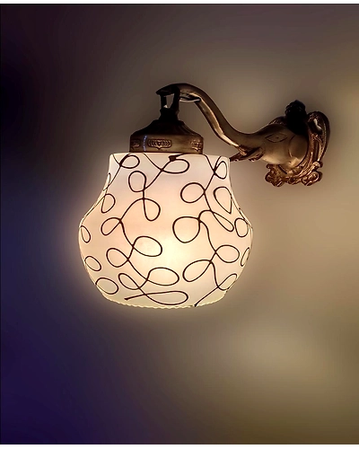 Multiple Elephant-themed Wall Lights featuring Umbrella, Cress, Dholak, and Gota designs are available in multiple colors-4