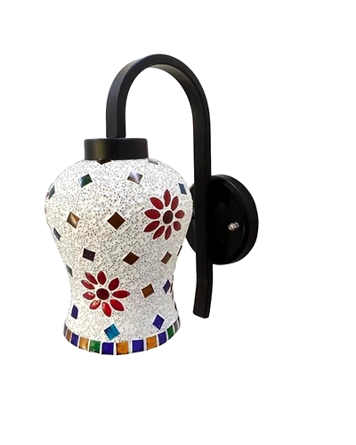 wall lamp adorned with delicate flowers and petals (A2001)-2