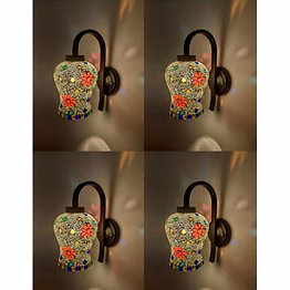 wall lamp adorned with delicate flowers and petals (a2001)
