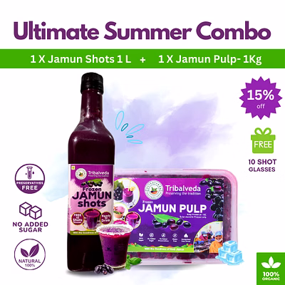 ultimate summer combo - jamun shots + jamun pulp