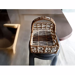 hand woven fruit basket gift hamper basket paper rope woven & metal