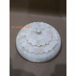 bone inlay round box
