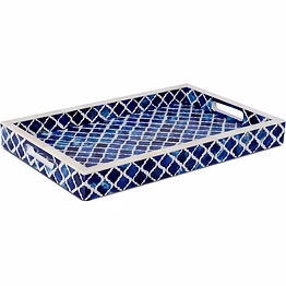bone inlay serving tray