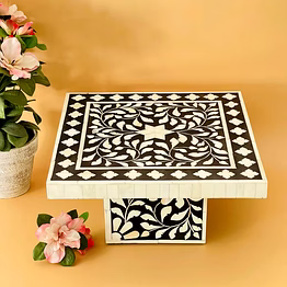 bone inlay cake stand