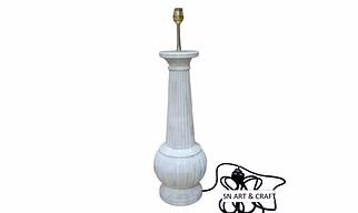 BONE INLAY LAMP BASE ONLY