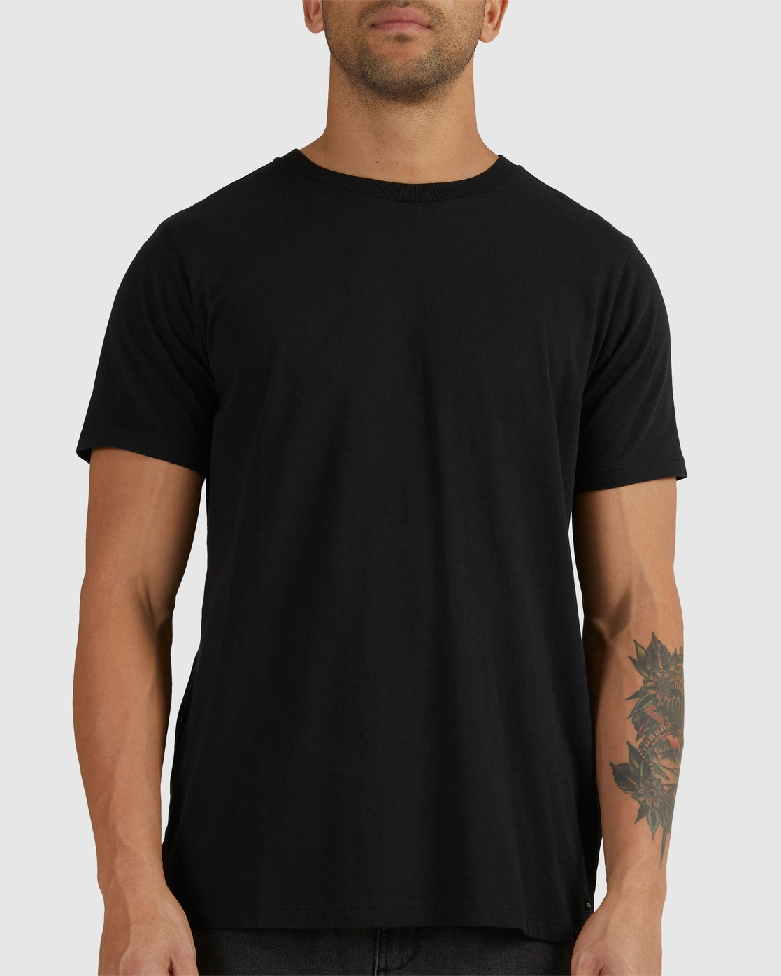 Men's Round Neck Half Sleeves Cotton T-Shirt // Plain Tshirt-3