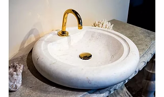 Luxury Model Marble Sink, Eye-Catching Elegance Marble Sink, Italian Marble Sink