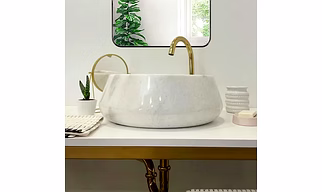 Sink,Handmade Marble Bathroom Vanity Sink, Marble Vessel Sink, Bathroom Decor