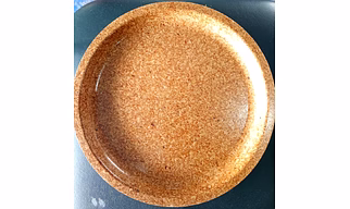 THOOSHAN 12 inch round Rice husk Thali plate