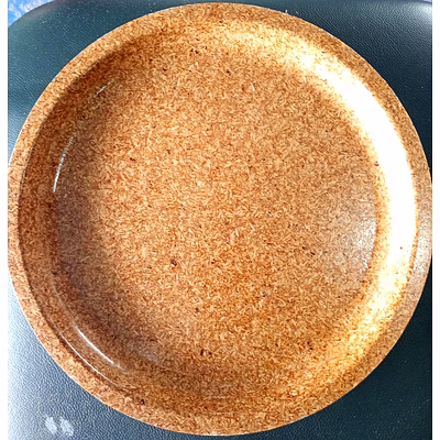 thooshan 12 inch round rice husk thali plate