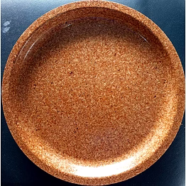 6 inch round rice husk snack plate