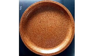 6 INCH ROUND RICE HUSK SNACK PLATE
