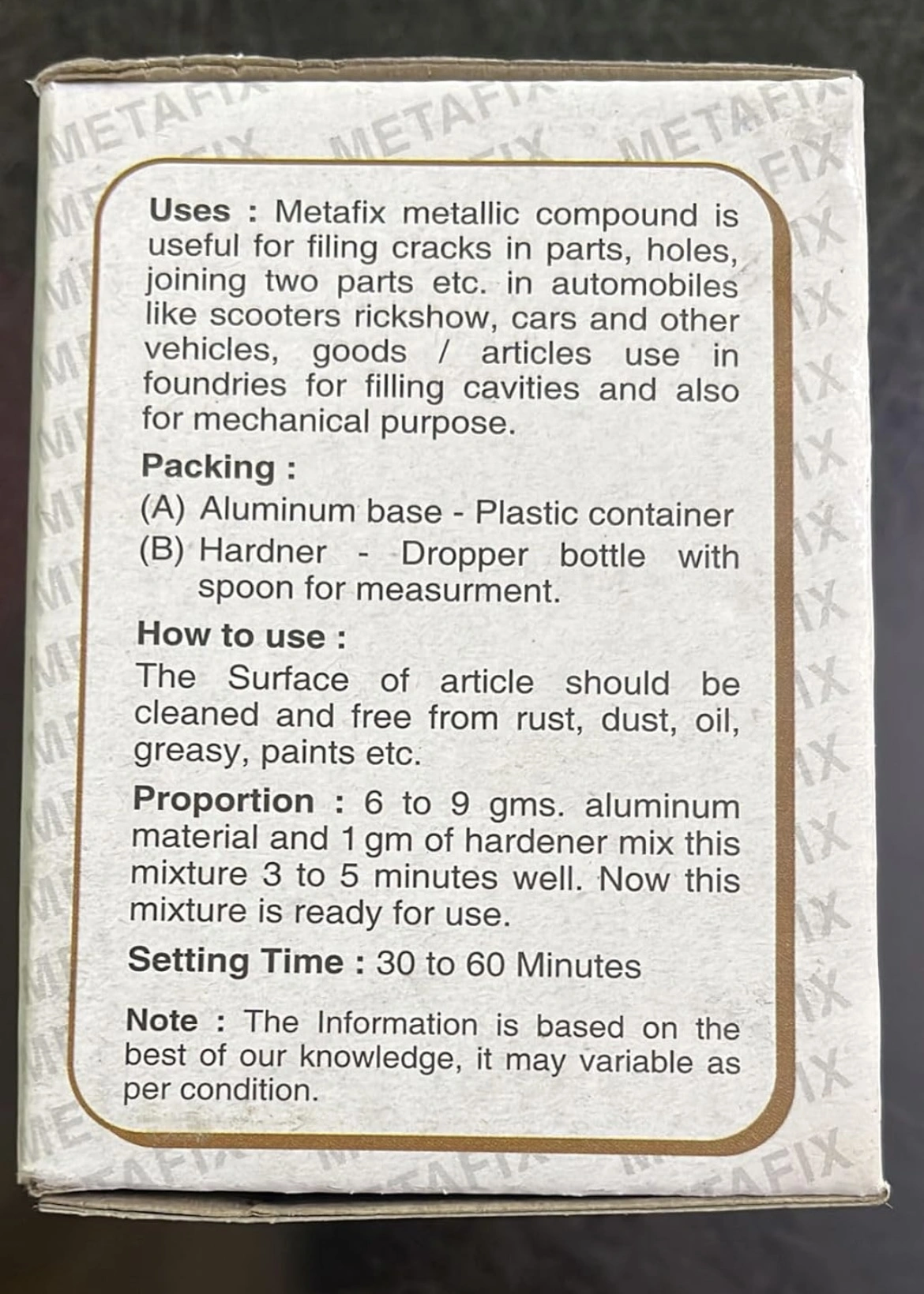 METAFIX METALLIC COMPOUND-3