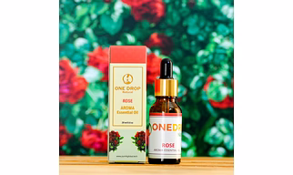 ONEDROP NATURAL Rose Essential Oil 20 ML Aroma Oil Diffuser for Home Fragrance