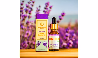 ONEDROP NATURAL Lavender Essential Oil 20 ML Diffuser Aroma Oil Diffuser for Home Fragrance Oil