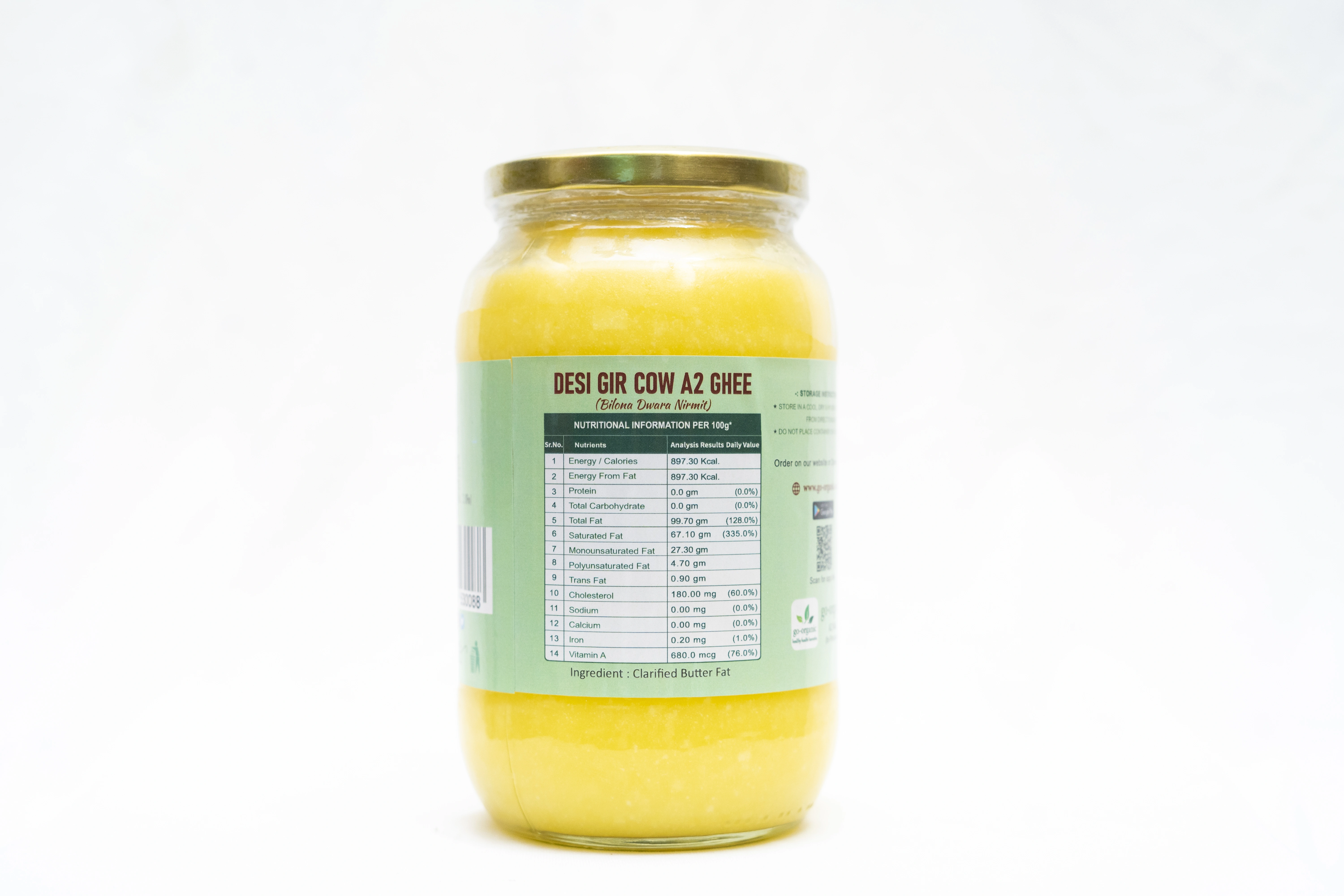 Gow A2 Bilona Gir Cow Ghee 1 Litre-3