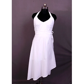 Women Wrap Around Dress With Chikankari Hand Embroidery