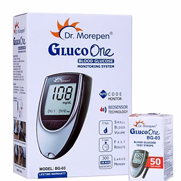 dr morpen glucometer machine with 50 strip
