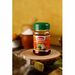 sweet mango pickle 200g jar rudra