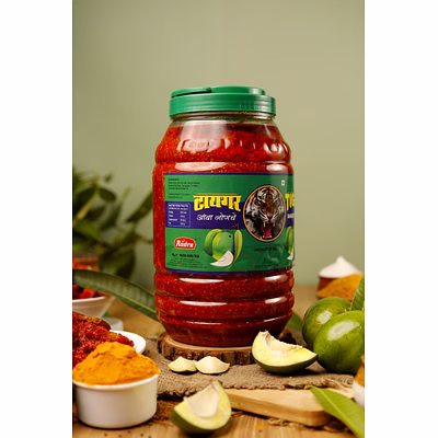 rudra tiger mango pickle 5 kg jar