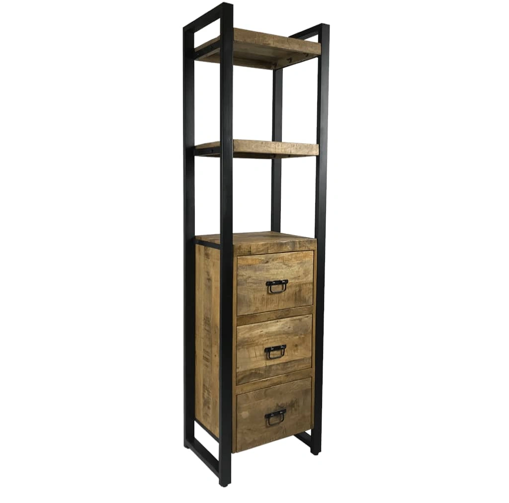 BOOKSHELF WITH THREE DRAWERS-12602810