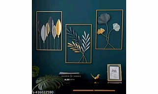 Wall paintings Green Flowers
