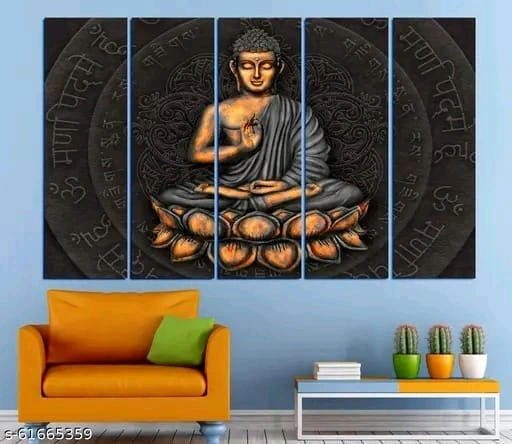 Buddha meditating black aura-s-61665359