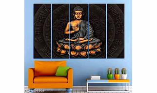 Buddha meditating black aura