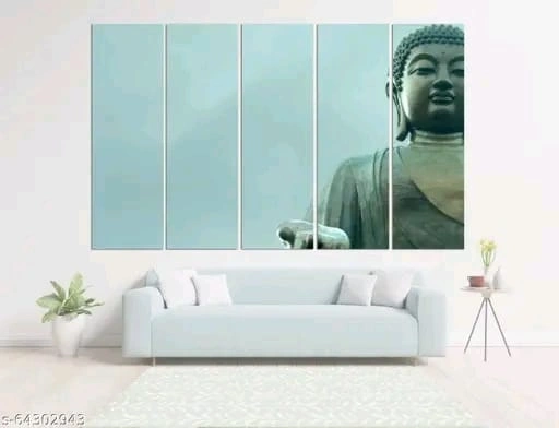 Buddha under sky wall painting-s-64302943