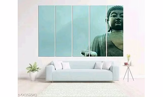 Buddha under sky wall painting