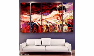 Girl on bed sensual Wall painting