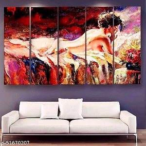 Girl on bed sensual Wall painting