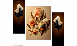 Multi color flower wall painting