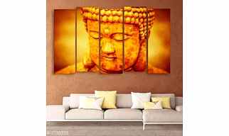 buddha thinking wall painting