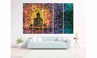 Colourful portrait of Buddha