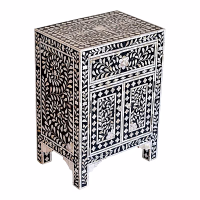 nte bone inlay almari
