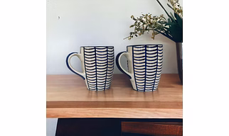 Handpainted Ceramic Coffee Mug