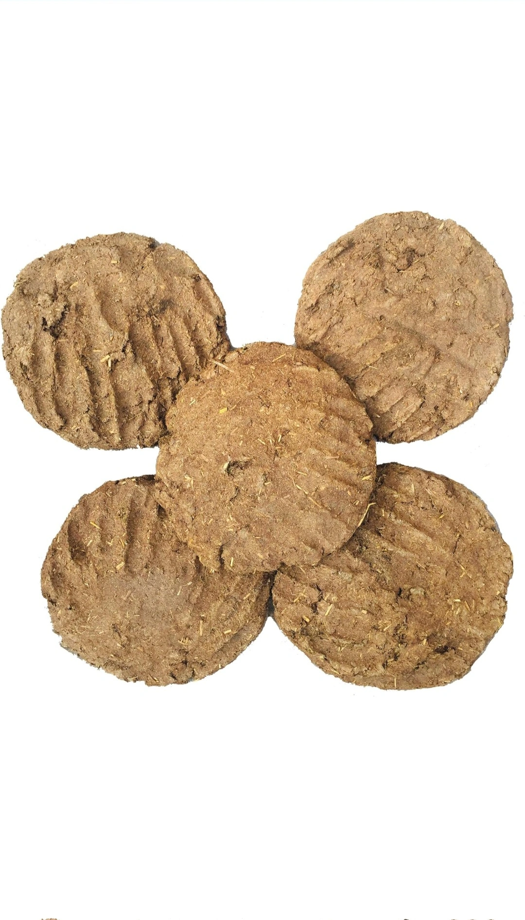 Indian Cow dung cake pack with 5 pics for use netural fuel for food making-1