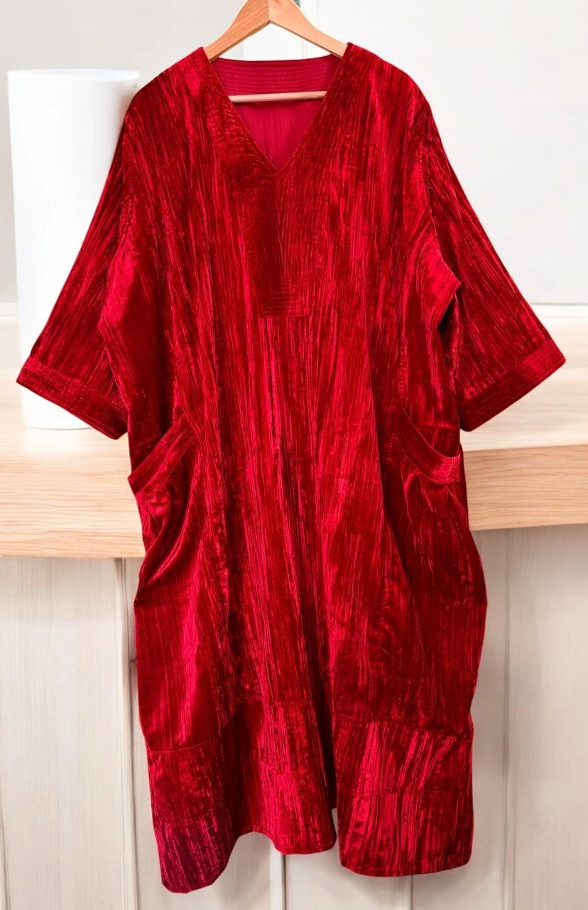 RED VELVET TUNIC-2