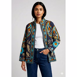cotton suzani jacket