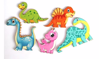 Pretend Play Dinosaur Set | Wooden Dinosaur Set| Handmade Prehistoric Toy Set