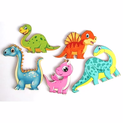 pretend play dinosaur set | wooden dinosaur set| handmade prehistoric toy set