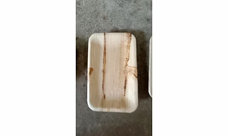 9" x 6" Rectangular Disposable Areca Tray