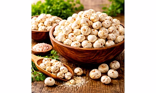 Foxnuts Makhana Euryale Ferox Natural Puffed Seeds for Health Snacks Food Processing and Ayurvedic Use Bulk Export Supply